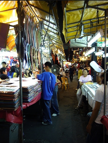 Mercado notcurno de Patpong en Bangkok