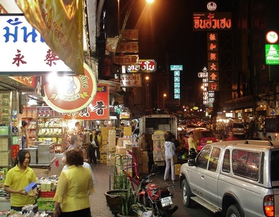 Scorcio di Chinatown a Bangkok