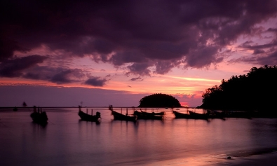 Kata beach al atardecer