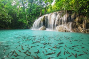 Cascada en Kanchanaburi