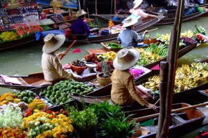 Mercado flotante ventas